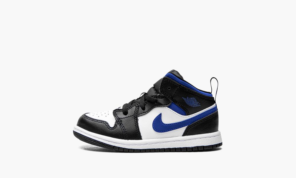 Sapatos Nike Air Jordan 1 Medio TD "Game Royal" Criança Pretas Branco Azuis | Portugal-4109752