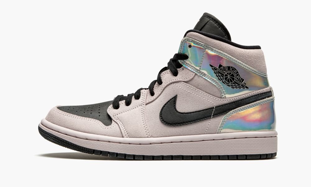 Sapatos Nike Air Jordan 1 Medio W "Iridescent" Feminino Pretas Rosa Rosa Multicoloridas | Portugal-3079861