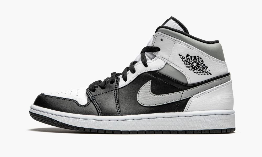 Sapatos Nike Air Jordan 1 Medio "White Shadow" Masculino Pretas Branco Cinzentas | Portugal-5843927