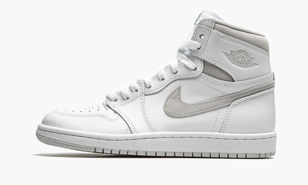 Sapatos Nike Air Jordan 1 Retro High "Neutros Grey" Masculino Branco Cinzentas | Portugal-0137268