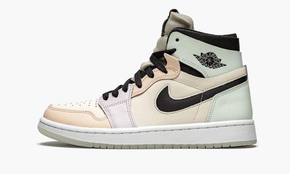 Sapatos Nike Air Jordan 1 Zoom CMFT "Easter" Feminino Pretas Branco Roxo | Portugal-7138605