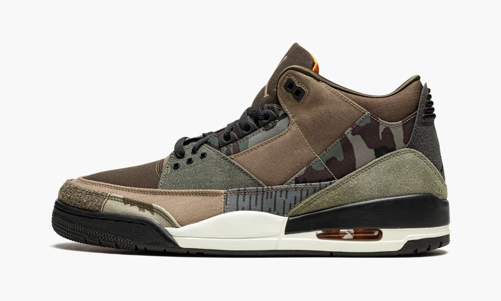 Sapatos Nike Air Jordan 3 "Patchwork Camo" Masculino Camufladas Verdes Marrom | Portugal-5248613