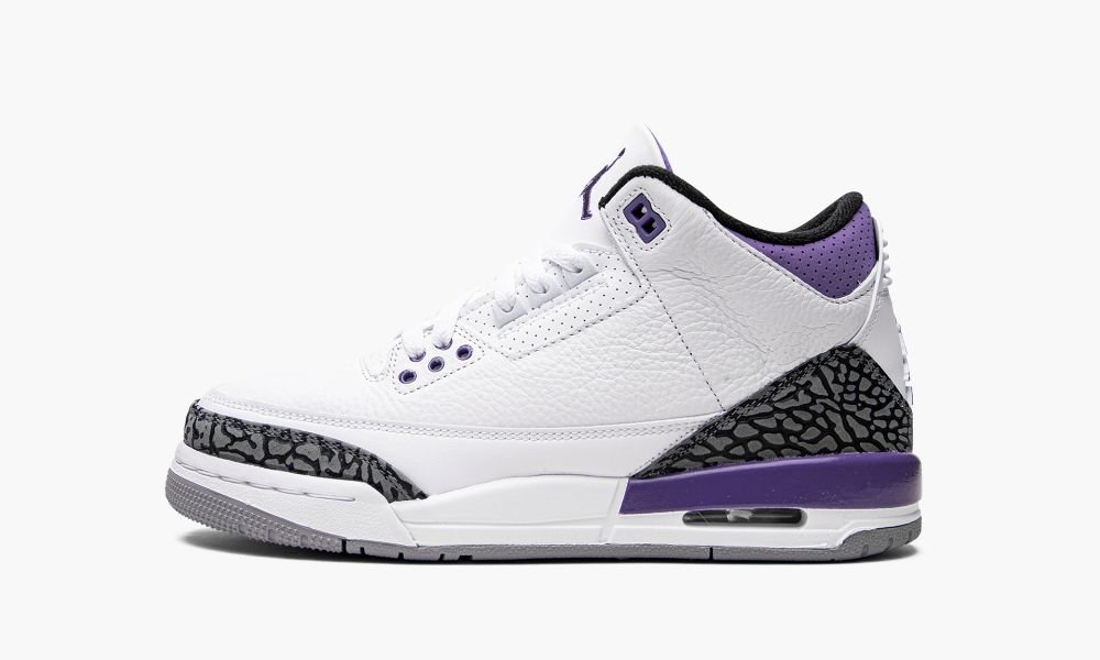 Sapatos Nike Air Jordan 3 Retro GS "Dark Iris" Criança Pretas Branco | Portugal-3875914