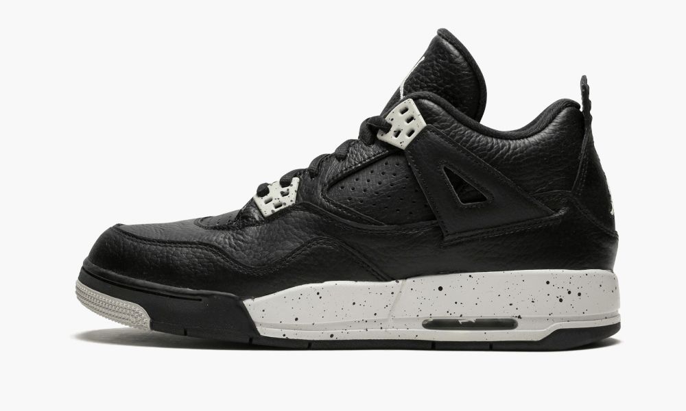 Sapatos Nike Air Jordan 4 Retro BG "Oreo" Criança Pretas Cinzentas | Portugal-6734905