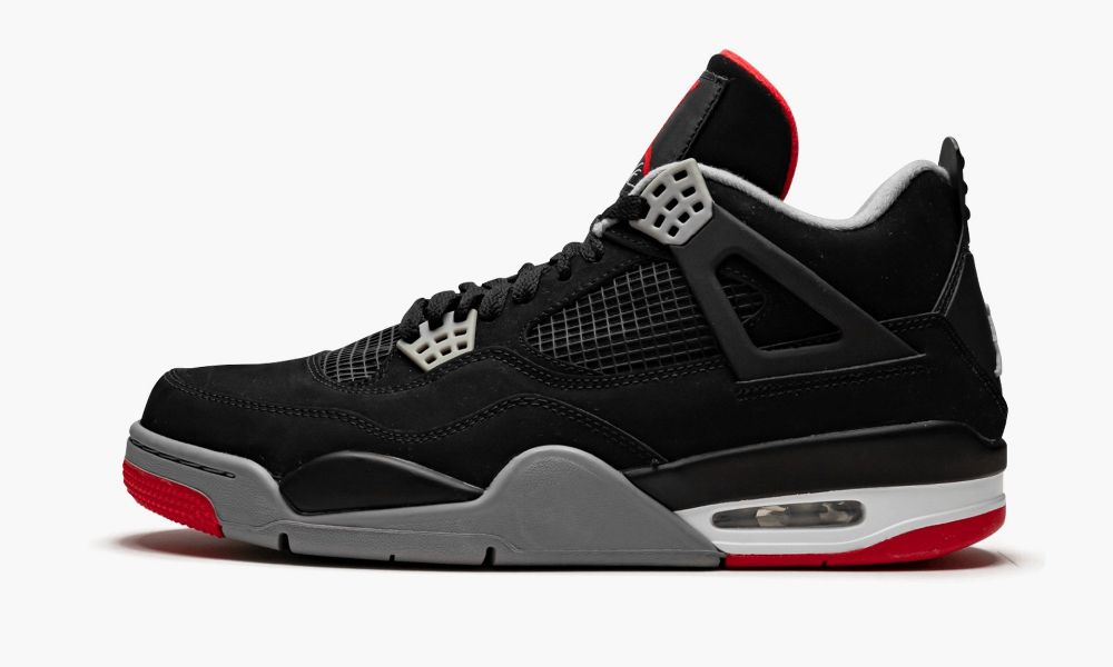 Sapatos Nike Air Jordan 4 Retro "Bred" Masculino Pretas Cinzentas Vermelhas | Portugal-9527031