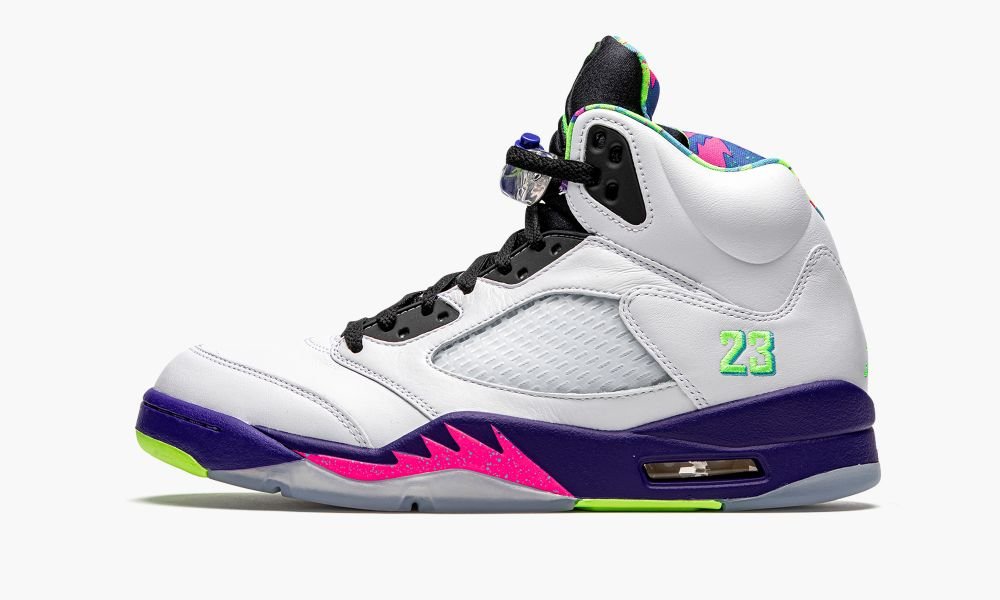 Sapatos Nike Air Jordan 5 Retro "Alternate Bel-Air" Masculino Pretas Branco Roxo Rosa | Portugal-1902764