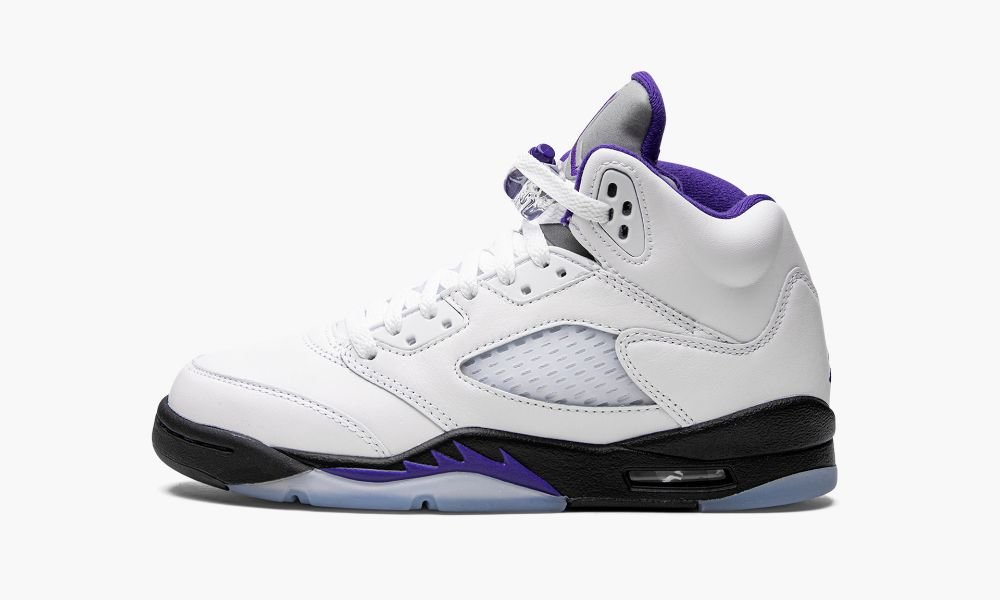 Sapatos Nike Air Jordan 5 Retro GS "Concord" Criança Branco Pretas | Portugal-7592683