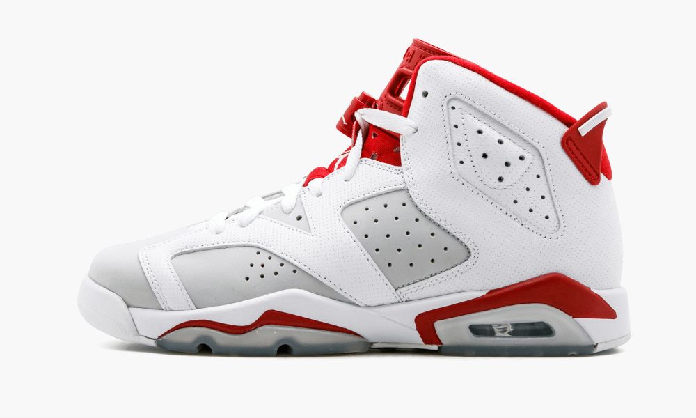 Sapatos Nike Air Jordan 6 Retro BG "Alternate" Criança Vermelhas Branco Platina | Portugal-9281047