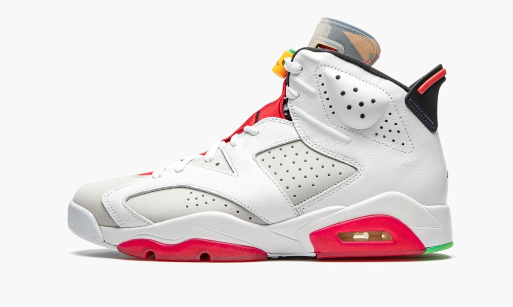 Sapatos Nike Air Jordan 6 Retro "Hare" Masculino Vermelhas Branco Vermelhas Cinzentas | Portugal-3904268