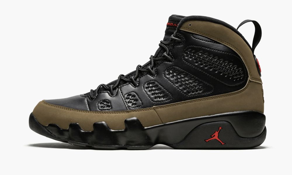 Sapatos Nike Air Jordan 9 Retro "Olive" Masculino Pretas Vermelhas Verdes Luz Verde Oliva | Portugal-2186073