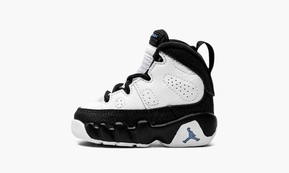 Sapatos Nike Air Jordan 9 Retro TD "University Blue" Criança Pretas Branco Azuis | Portugal-0781694